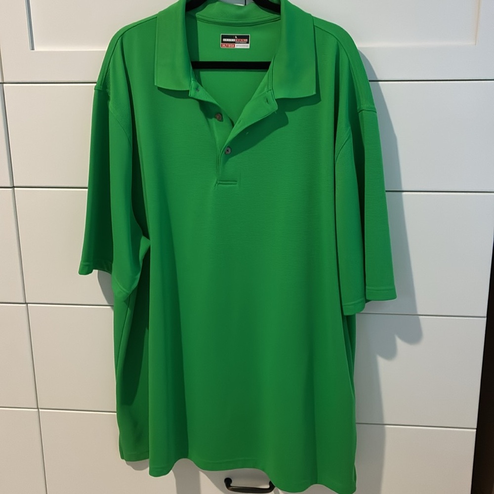 Grand slam performance
Short sleeve polo 
Size 3XLT  men’s
